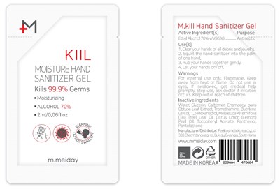 17 m.meiday M.kill Hand Sanitizer Gel 2ml Label 1.jpg 17 m.meiday M.kill Hand Sanitizer Gel 2ml Label 1